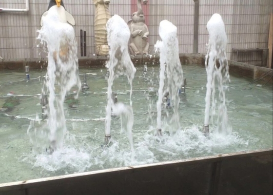 15m3 / H 2.5m رذاذ ارتفاع النافورة الراقصة فوهات SS Frothy Jet