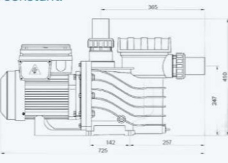 2023 EAKP100 مضخات حمام سباحة 1HP للمسبح