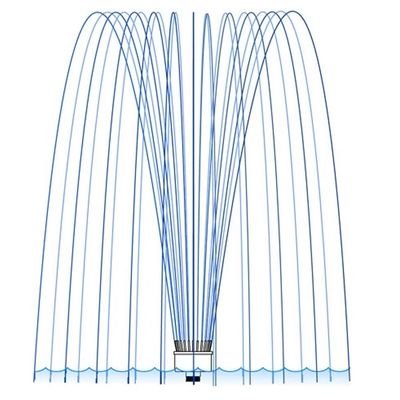 جويل كراون 3 بوصة 3D DN80 ميزة رذاذ الماء رؤساء