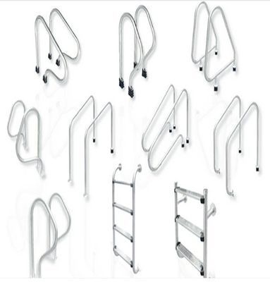 فضة 1.0mm SS316 القضبان درج حمام السباحة
