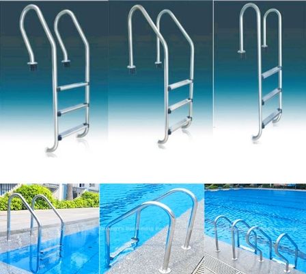 فضة 1.0mm SS316 القضبان درج حمام السباحة
