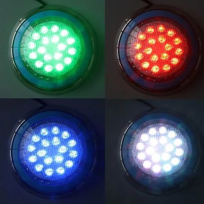 الفولاذ المقاوم للصدأ 12W RGB أضواء LED للماء تحت الماء