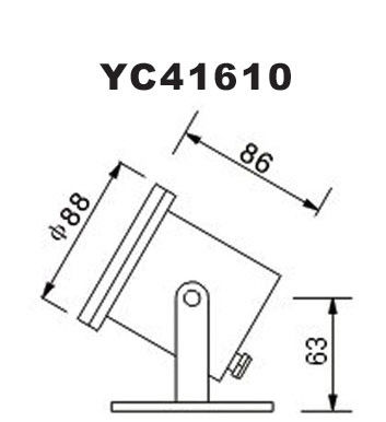 SS304 12V 3W أضواء LED للماء تحت الماء