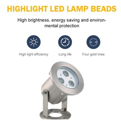 1.5W أضواء LED تحت الماء للماء