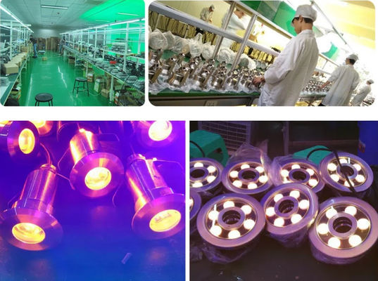 الفولاذ المقاوم للصدأ IP68 100W للماء أضواء LED تحت الماء