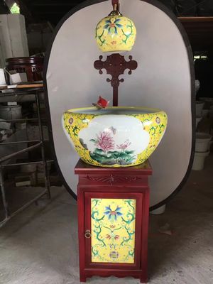 الديكورات المنزلية SGS Koi Fish Bowl مع نمط الفاوانيا