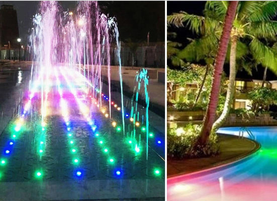 2700K 6 وات أضواء LED تحت الماء 120 درجة زاوية الشعاع