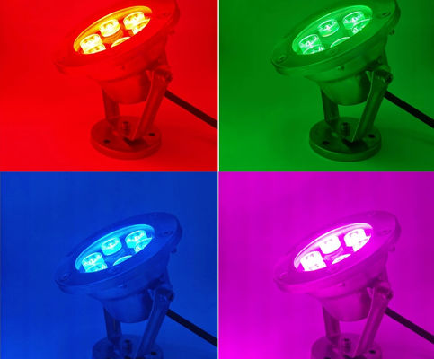 حديقة 7000K 24V 6W IP68 نافورة المياه أضواء LED