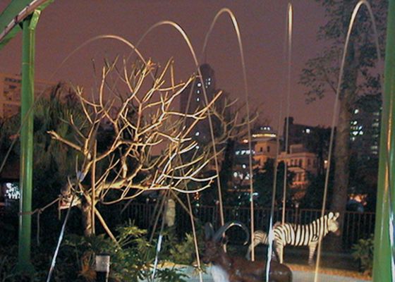 أضواء LED داخلية DMX ملونة Laminar نافورة فوهة القفز النفاثات