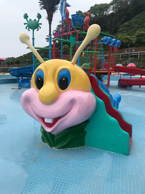 TUV Children Playground Ship Water Slide لمنتجع الفناء الخلفي