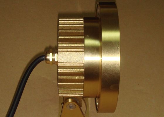 DMX512 Brass 2700K 6W RGB بقيادة أضواء تجمع تحت الماء