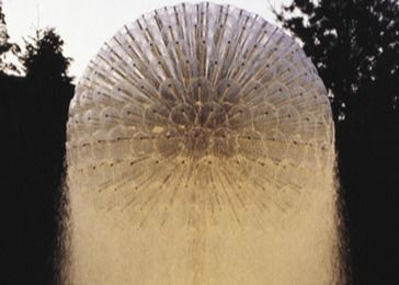 نحاس كروم كروم نافورة زينة SS 304 Crystal Ball Jet