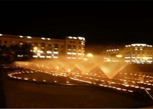 1 "زهر نحاسي DN25 راقص نافورة فوهة معدل تدفق المياه 30.8gpm